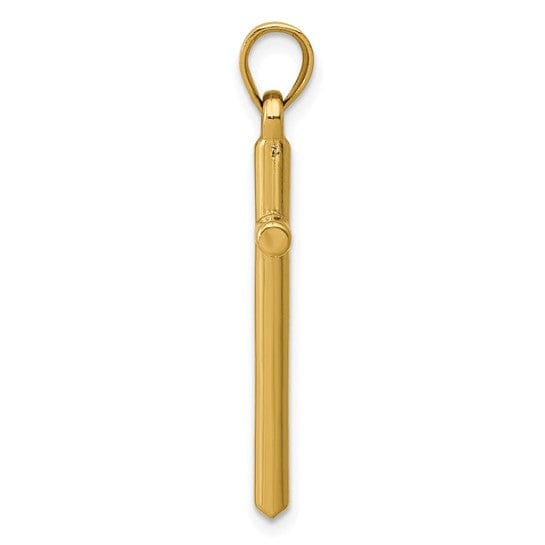 Lovely Rita's Pendants & Charms 14k Yellow Gold Polished Hollow Cross Pendant