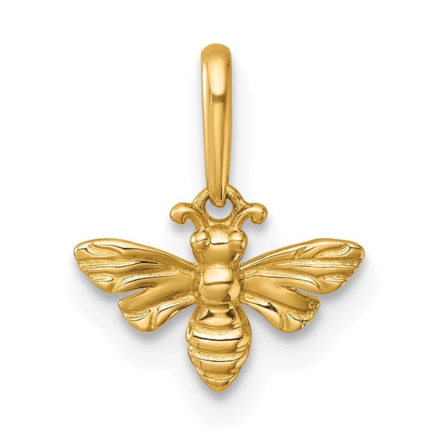 Lovely Rita's Pendants & Charms 14k Yellow Gold Polished Honey Bee Charm Pendant