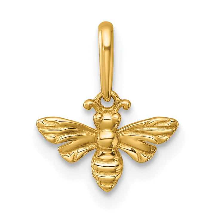 Lovely Rita's Pendants & Charms 14k Yellow Gold Polished Honey Bee Charm Pendant
