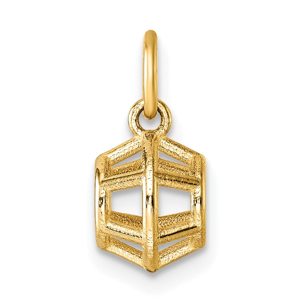 Lovely Rita's Pendants & Charms 14K Yellow Gold Polished Pentagonal Shape Pendant