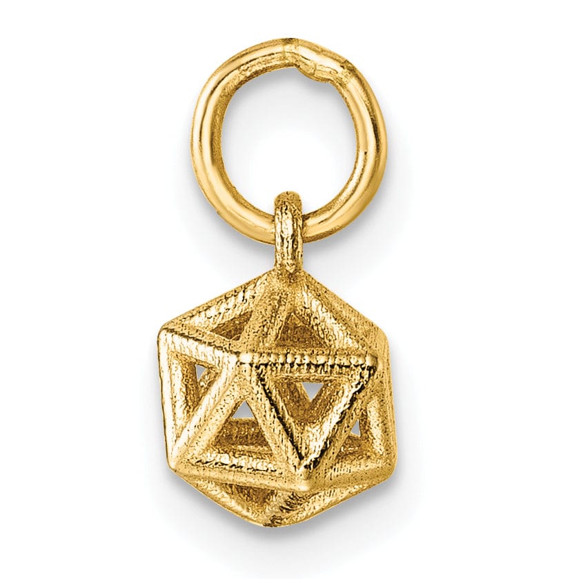 Lovely Rita's Pendants & Charms 14K Yellow Gold Polished Podium Shape Pendant