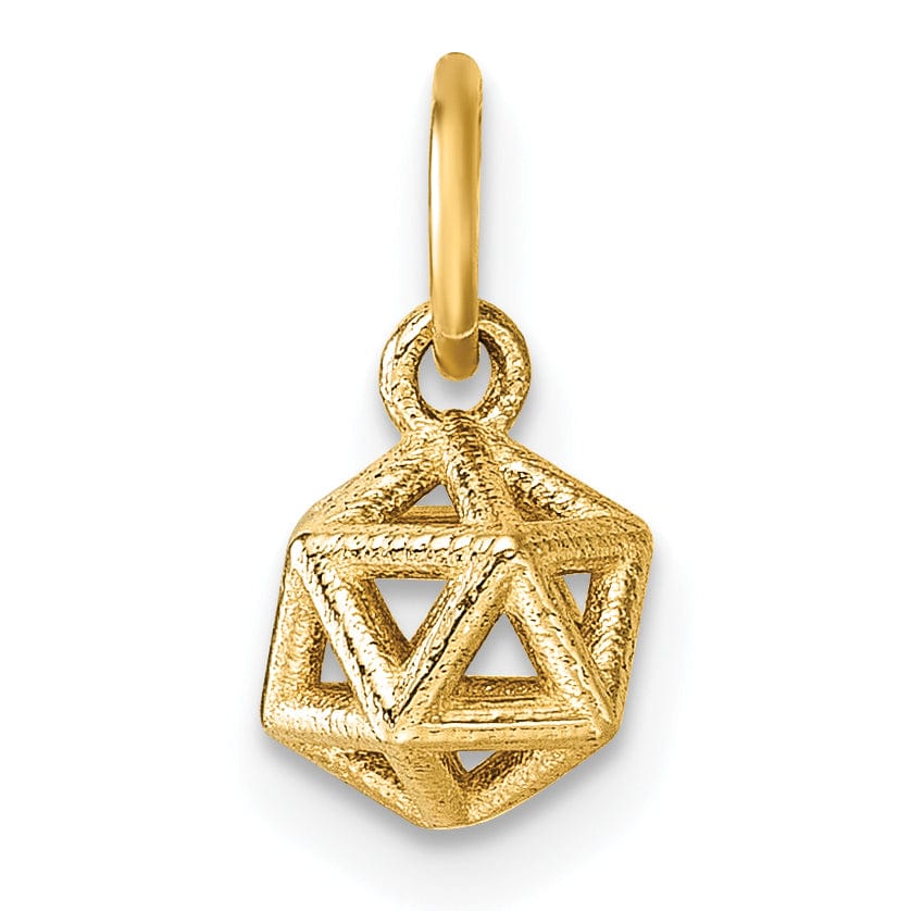 Lovely Rita's Pendants & Charms 14K Yellow Gold Polished Podium Shape Pendant