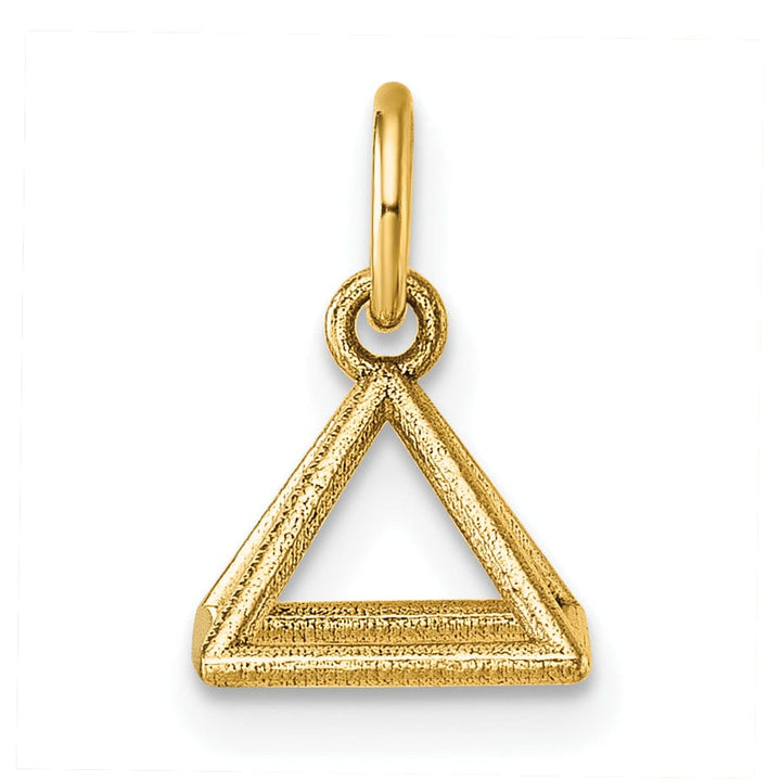 Lovely Rita's Pendants & Charms 14K Yellow Gold Polished Rectangular Pyramid Shape Pendant