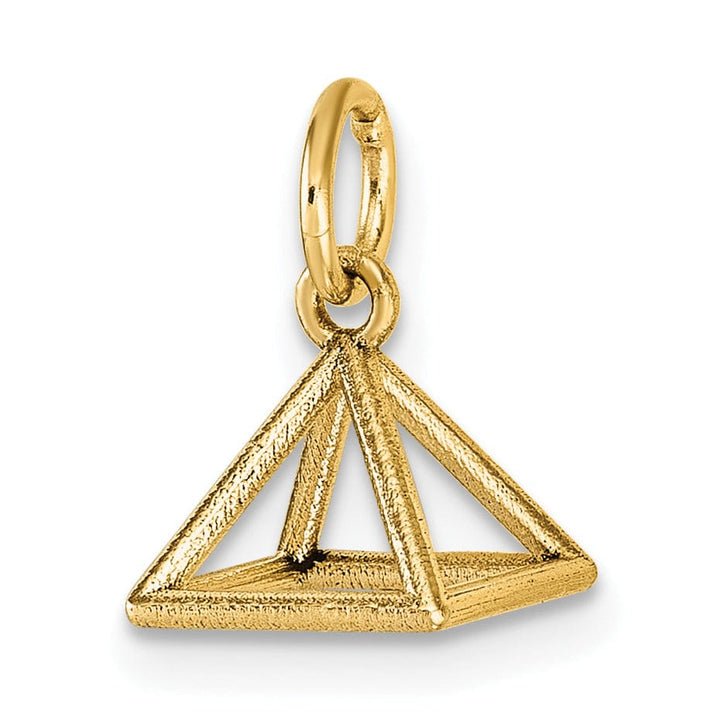 Lovely Rita's Pendants & Charms 14K Yellow Gold Polished Rectangular Pyramid Shape Pendant