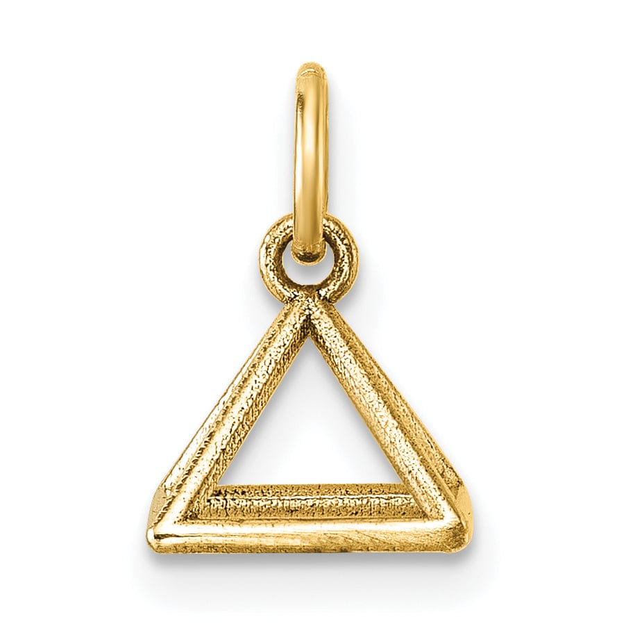 Lovely Rita's Pendants & Charms 14K Yellow Gold Polished Rectangular Pyramid Shape Pendant