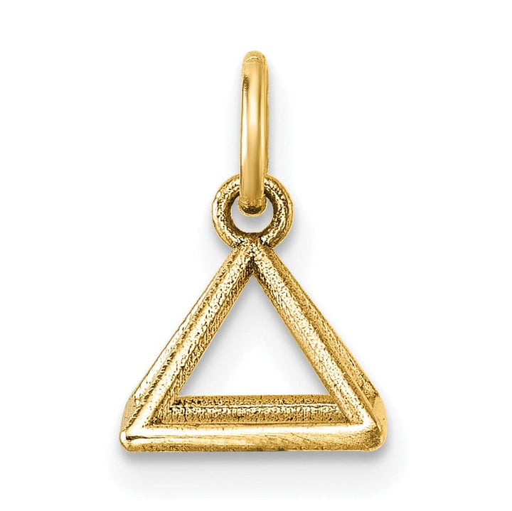 Lovely Rita's Pendants & Charms 14K Yellow Gold Polished Rectangular Pyramid Shape Pendant