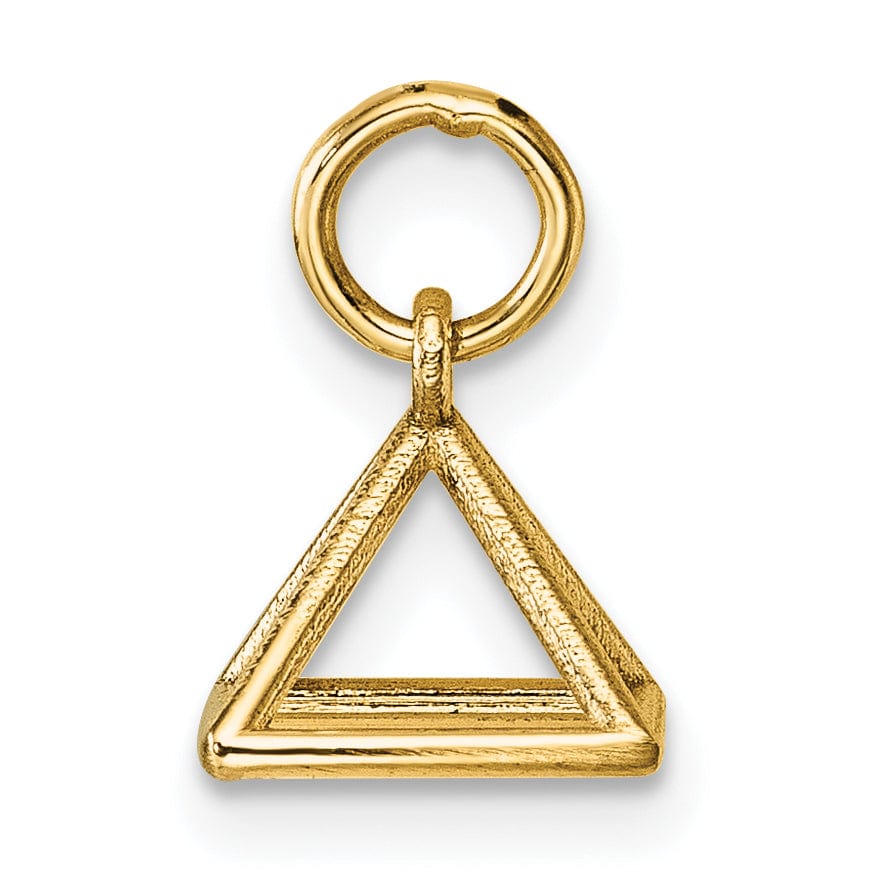 Lovely Rita's Pendants & Charms 14K Yellow Gold Polished Rectangular Pyramid Shape Pendant