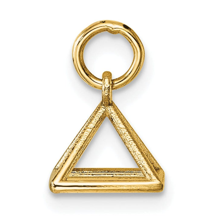 Lovely Rita's Pendants & Charms 14K Yellow Gold Polished Rectangular Pyramid Shape Pendant