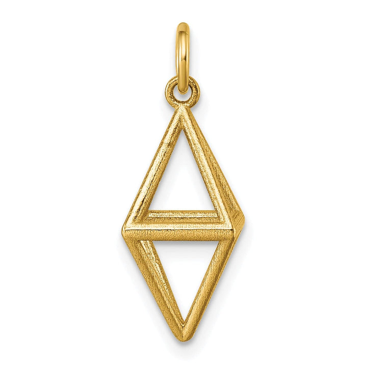 Lovely Rita's Pendants & Charms 14K Yellow Gold Polished Truncated Octahedron Shape Pendant
