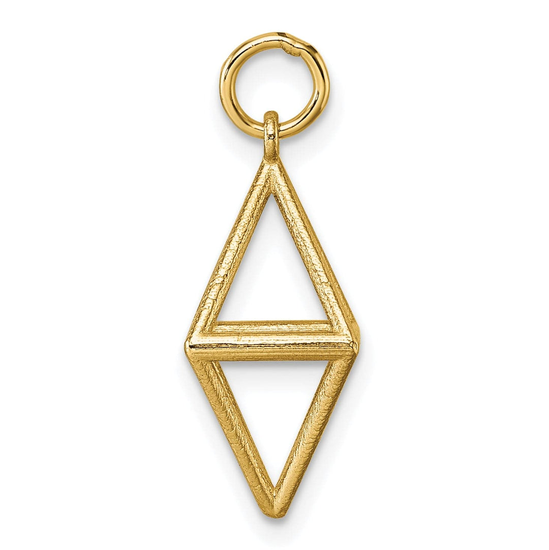 Lovely Rita's Pendants & Charms 14K Yellow Gold Polished Truncated Octahedron Shape Pendant