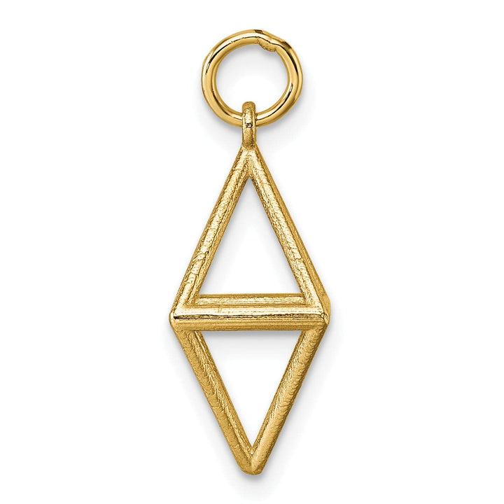 Lovely Rita's Pendants & Charms 14K Yellow Gold Polished Truncated Octahedron Shape Pendant