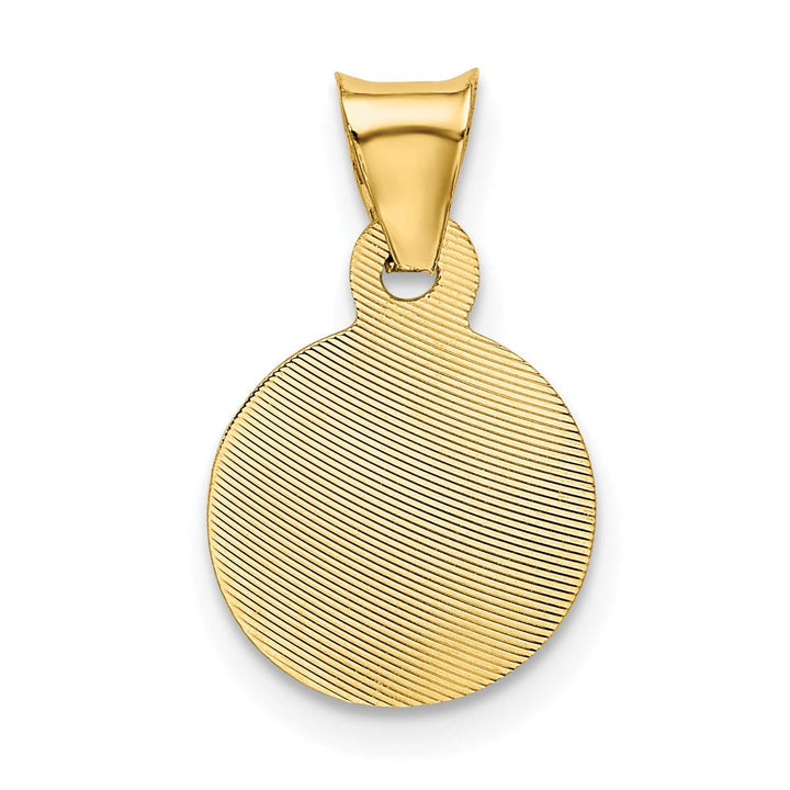 Lovely Rita's Pendants & Charms 14K Yellow Gold Refined Polished D.C Corpus Circle Pendant