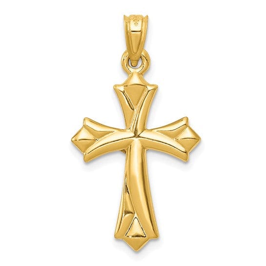 Lovely Rita's Pendants & Charms 14k Yellow Gold Reversible Crucifix Cross Pendant