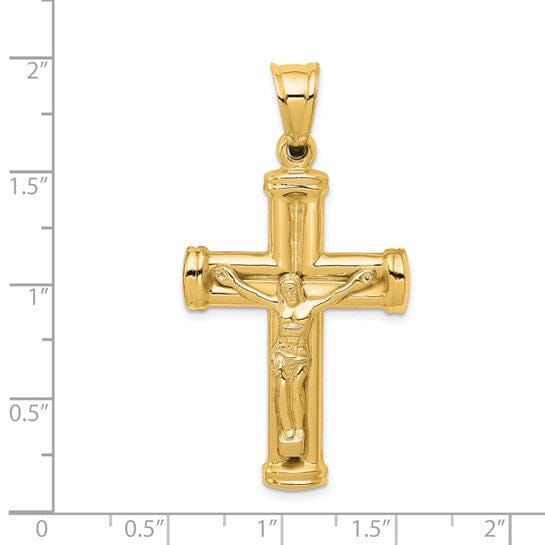 Lovely Rita's Pendants & Charms 14k Yellow Gold Reversible Crucifix Cross Pendant