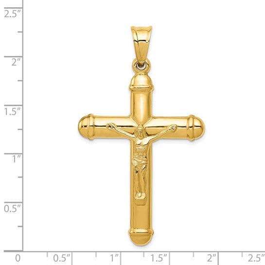 Lovely Rita's Pendants & Charms 14k Yellow Gold Reversible Crucifix Cross Pendant