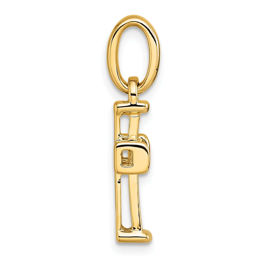 Lovely Rita's Pendants & Charms 14k Yellow Gold Small 1/5 CT Diamond Latin Design Cross Pendant