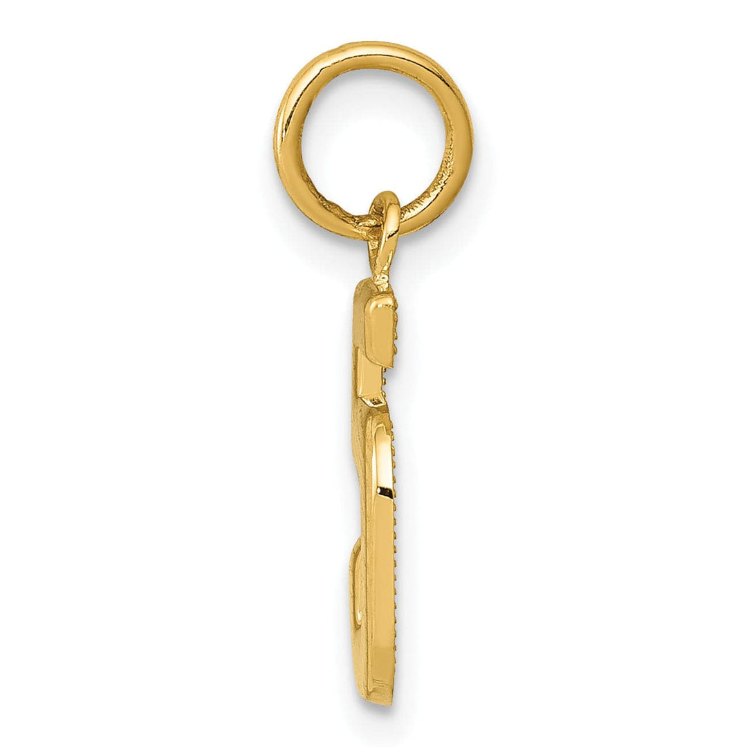 Lovely Rita's Pendants & Charms 14k yellow gold small polished number 5 charm