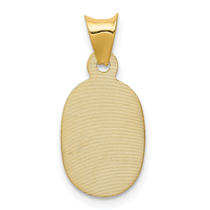 Lovely Rita's Pendants & Charms 14K Yellow Gold Statement Polished D.C Corpus Oval Pendant