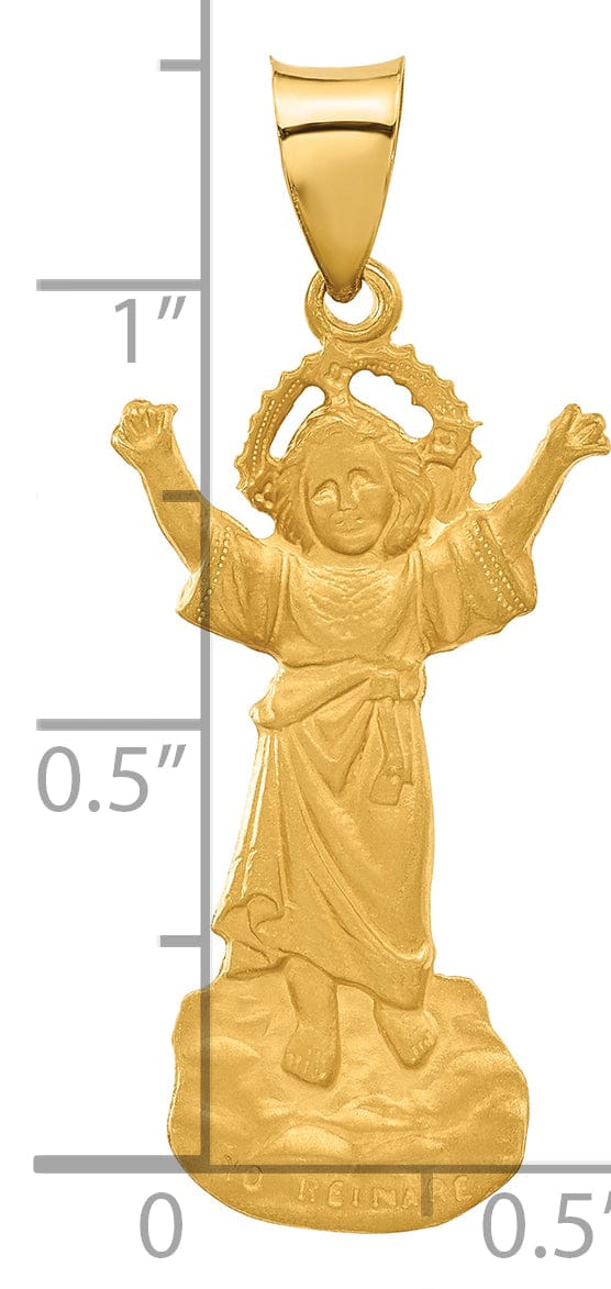 Lovely Rita's Pendants & Charms 14K Yellow Gold Timeless Polished Divine Child Jesus Pendant