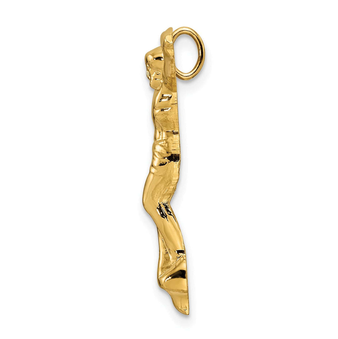 Lovely Rita's Pendants & Charms 14K Yellow Gold Timeless Risen Christ Chain Slide