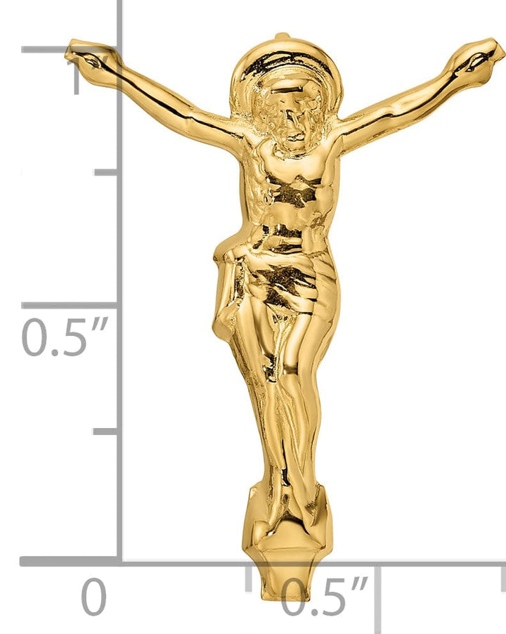 Lovely Rita's Pendants & Charms 14K Yellow Gold Timeless Risen Christ Chain Slide