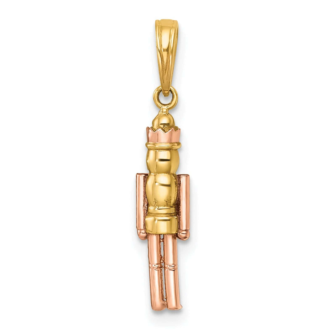 Lovely Rita's Pendants & Charms 14k Yellow Rose Gold Polished Nut Cracker Charm Pendant