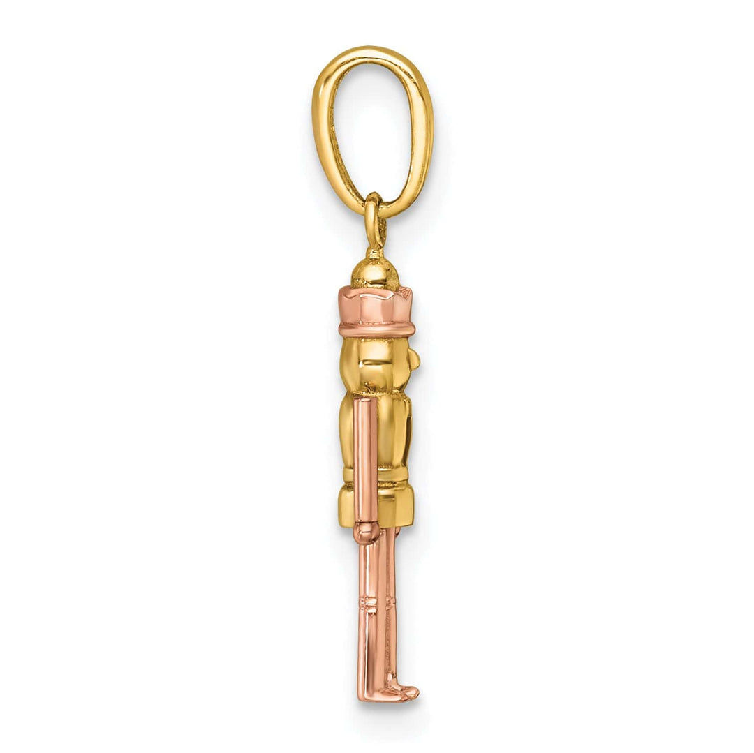 Lovely Rita's Pendants & Charms 14k Yellow Rose Gold Polished Nut Cracker Charm Pendant