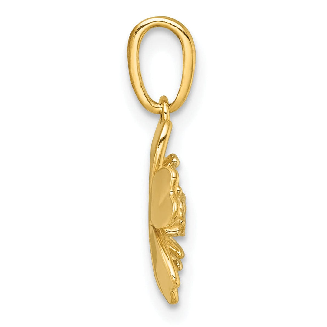 Lovely Rita's Pendants & Charms 14k Yellow, White Gold Blooming Flower Charm Pendant