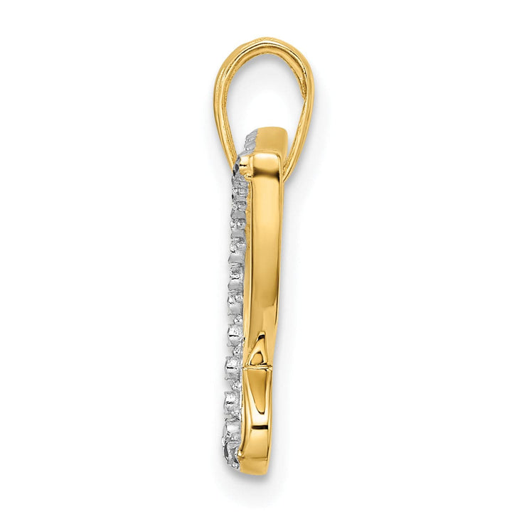 Lovely Rita's Pendants & Charms 14k Yellow,White Gold D.C Butterfly Charm Pendant