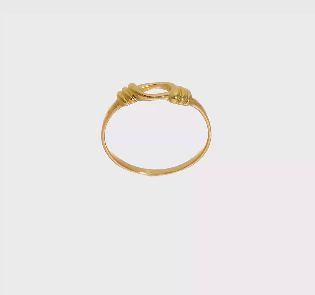 14k Yellow Gold Love Knot Band, view 8 of 8