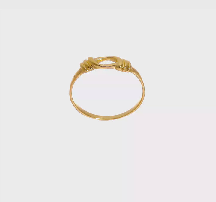 14k Yellow Gold Love Knot Band, view 8 of 8