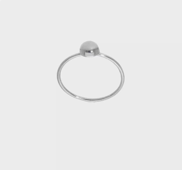 Sterling Silver Polished Bead Ring, view 7 of 7