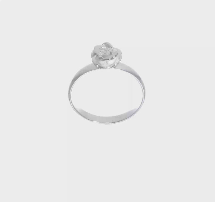 Sterling Silver 8 mm Rose Ring, view 7 of 7