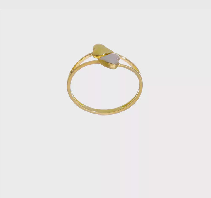 14k Yellow Gold Double Heart Ring, view 7 of 7