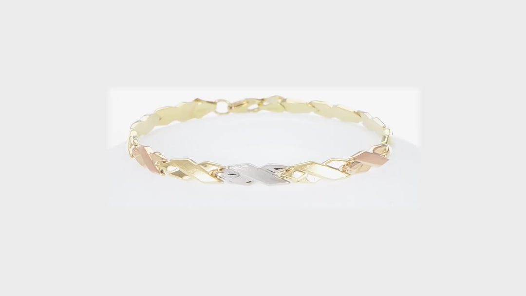 10K Two-Tone Gold Bracelet