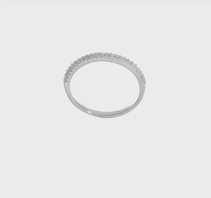 Sterling Silver Polished CZ Ring, view 7 of 7