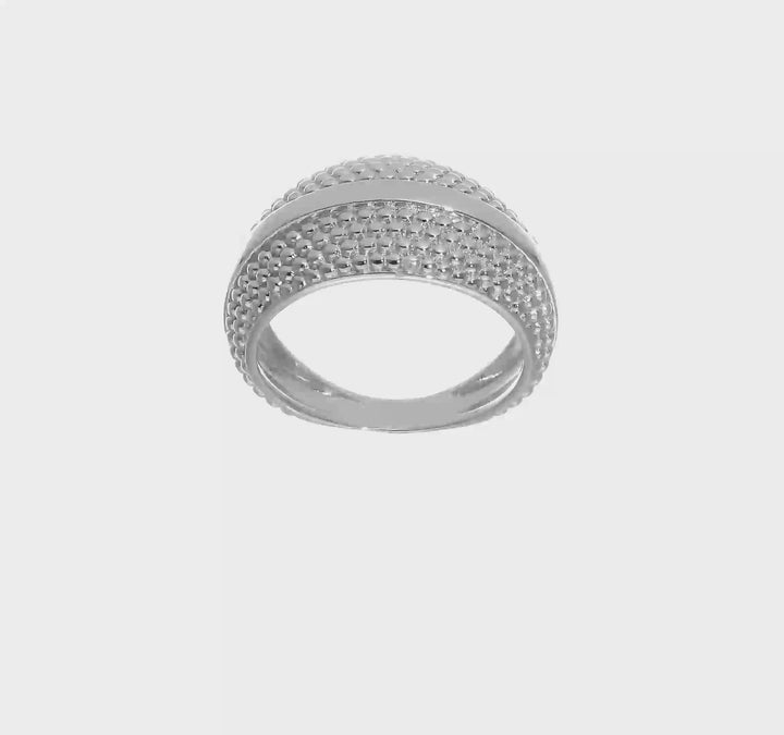 Sterling Silver Textured Ring, view 7 of 7