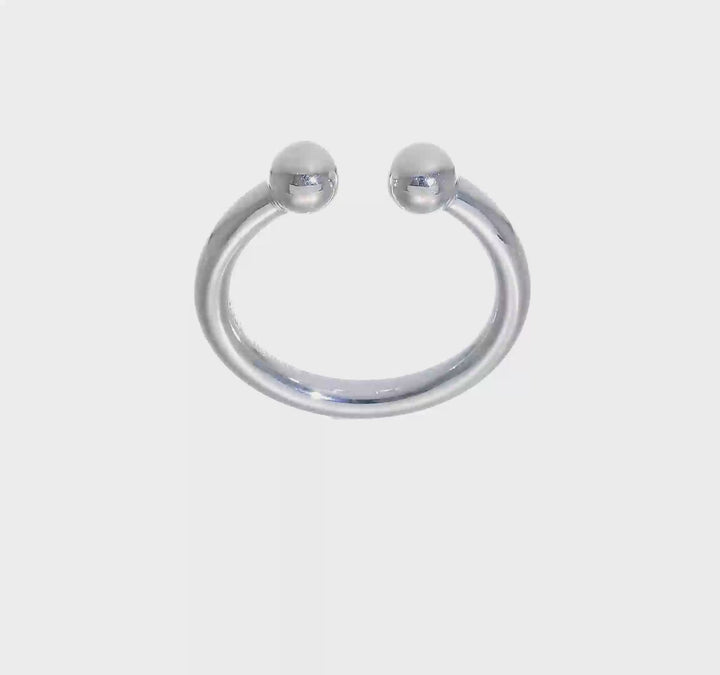 Sterling Silver Tube Ring, view 7 of 7