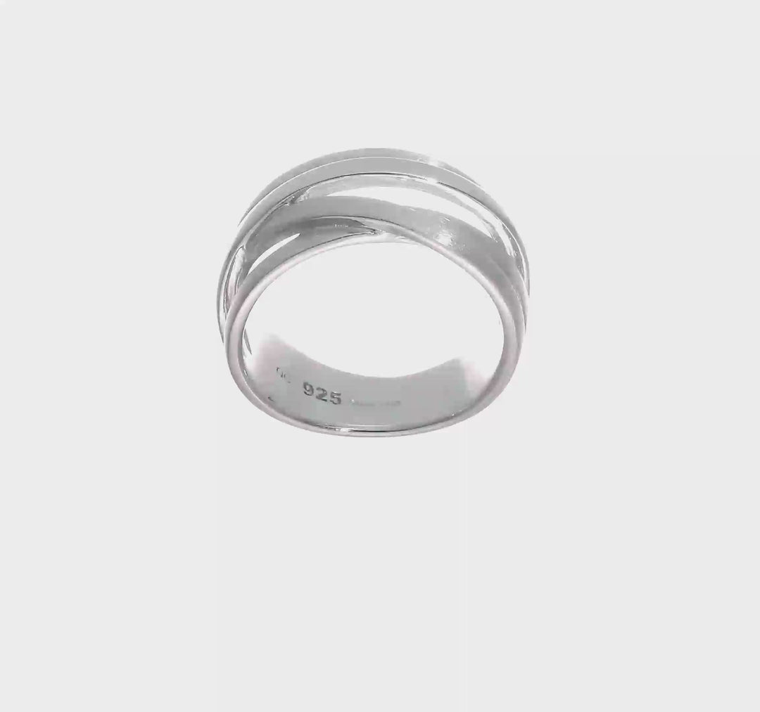 Sterling Silver Brushed Ring, view 7 of 7