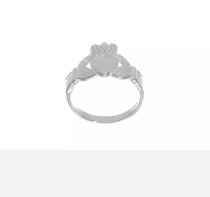 Sterling Silver 2 mm 3.50 g Claddagh Ring, view 7 of 7