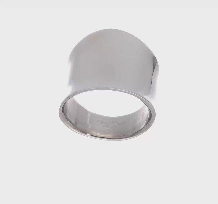 Stainless Steel Chisel Stainless Steel Polished Ring, view 7 of 7
