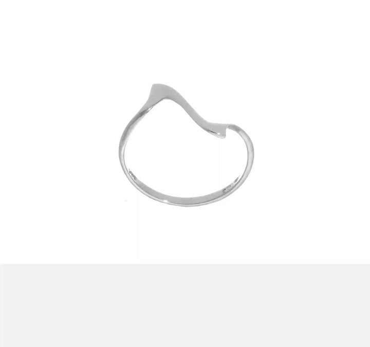 Sterling Silver Solid Wavy Ring, view 7 of 7