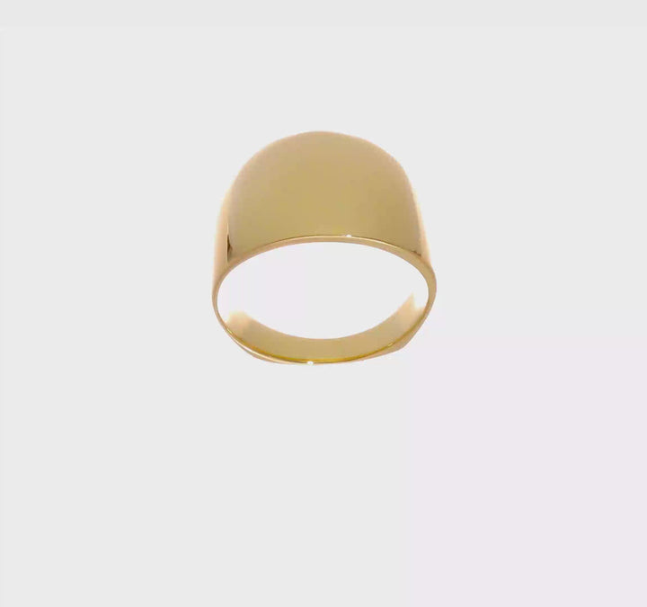 14k Yellow Gold Polished Dome Ring, view 7 of 7