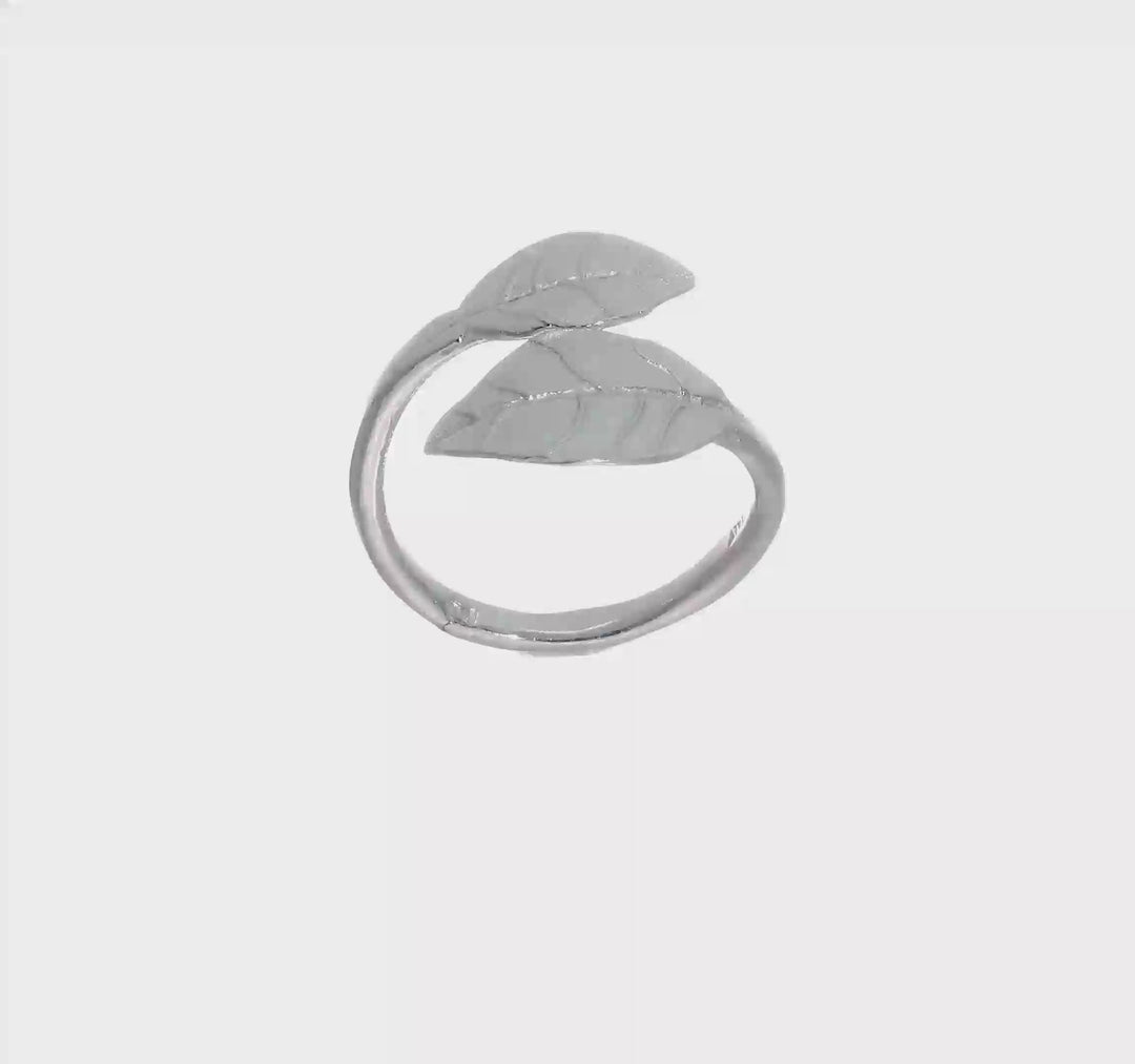 Sterling Silver Leaf Ring, view 6 of 6