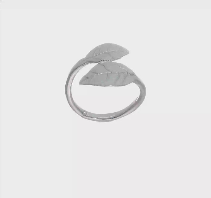 Sterling Silver Leaf Ring, view 6 of 6