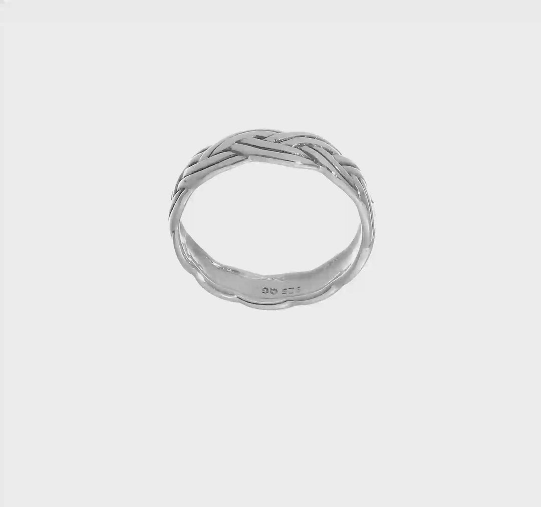 Sterling Silver Antiqued Celtic Band, view 7 of 7