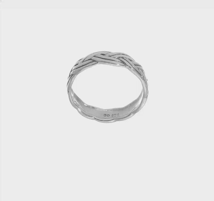 Sterling Silver Antiqued Celtic Band, view 7 of 7