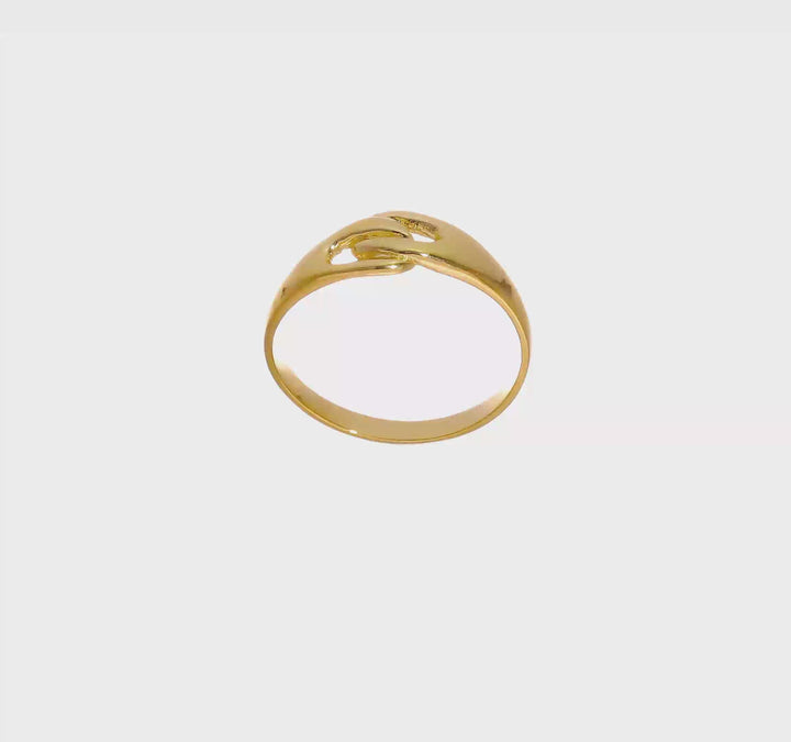 14k Yellow Gold Free Form Knot Ring, view 7 of 7