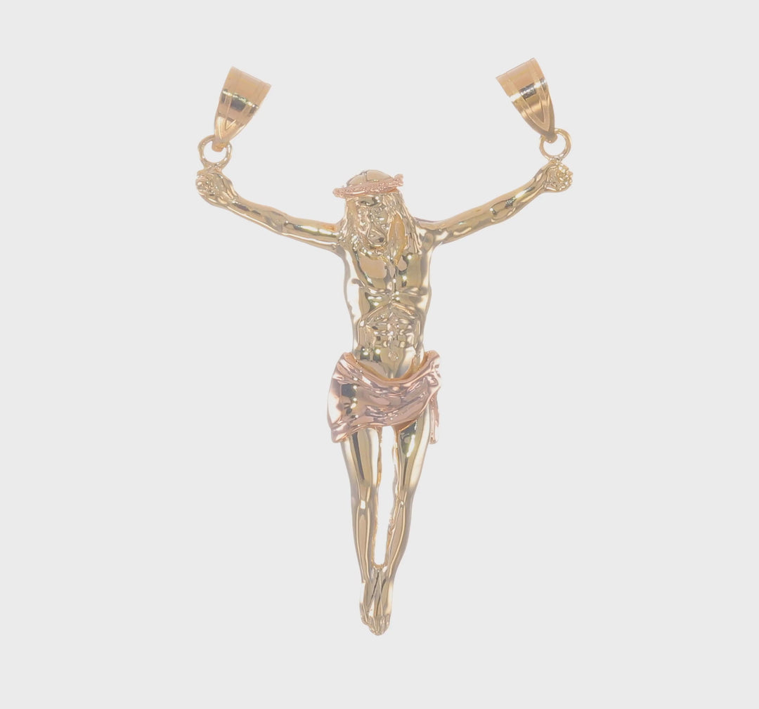 14k Two tone Gold Corpus Pendant