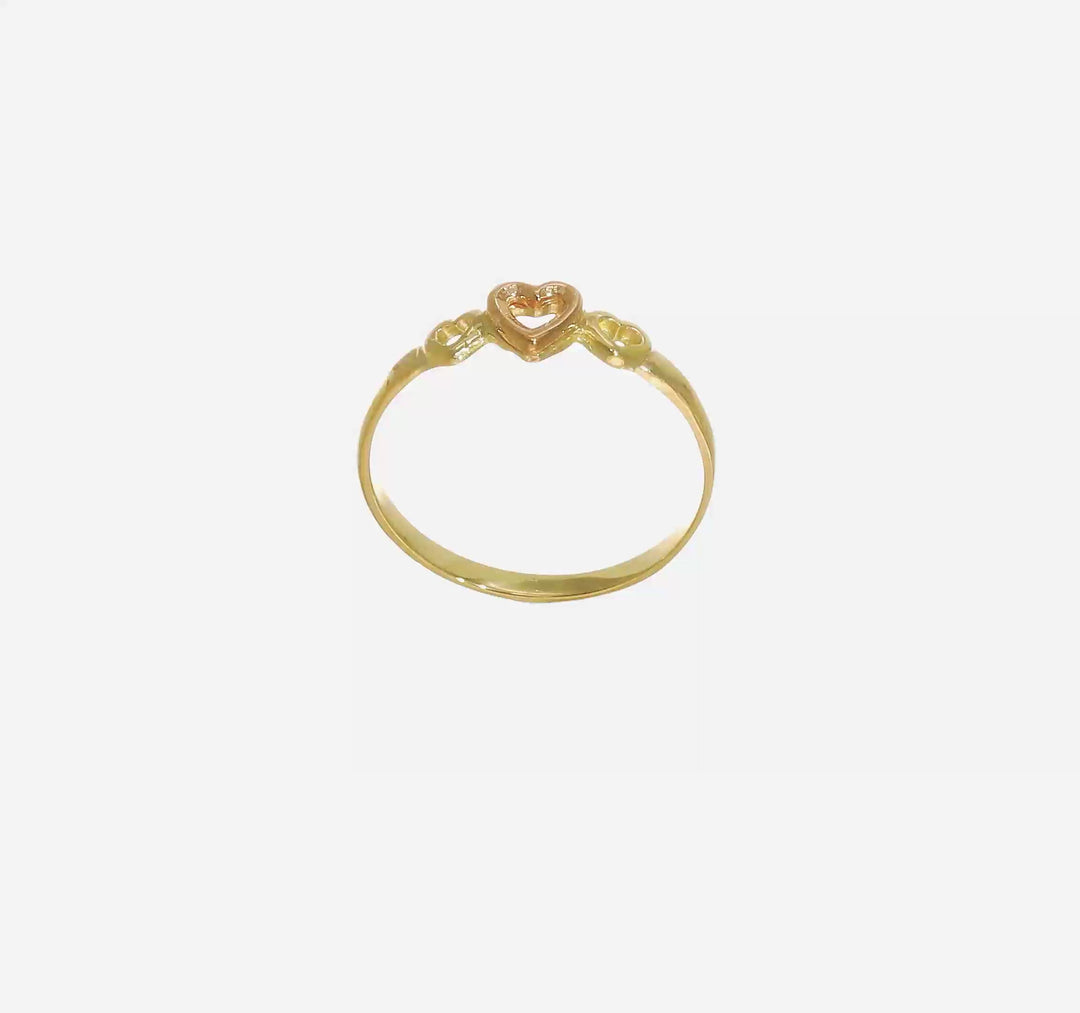 14k Two-Tone Gold Hearts Ring, view 7 of 7